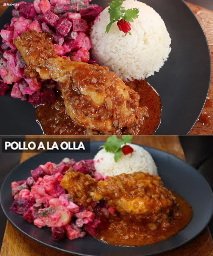 As Prepar El Pollo A La Olla Con Ensalada Rusa En Un Toque Delicias